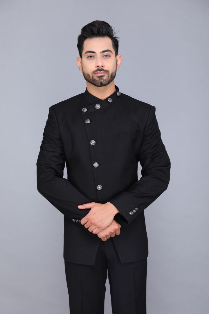 Bandhgala Suit With Black Pant