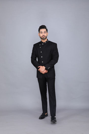 Bandhgala Suit With Black Pant