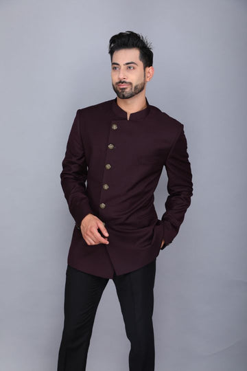 Bandhgala Suit With Black Pant