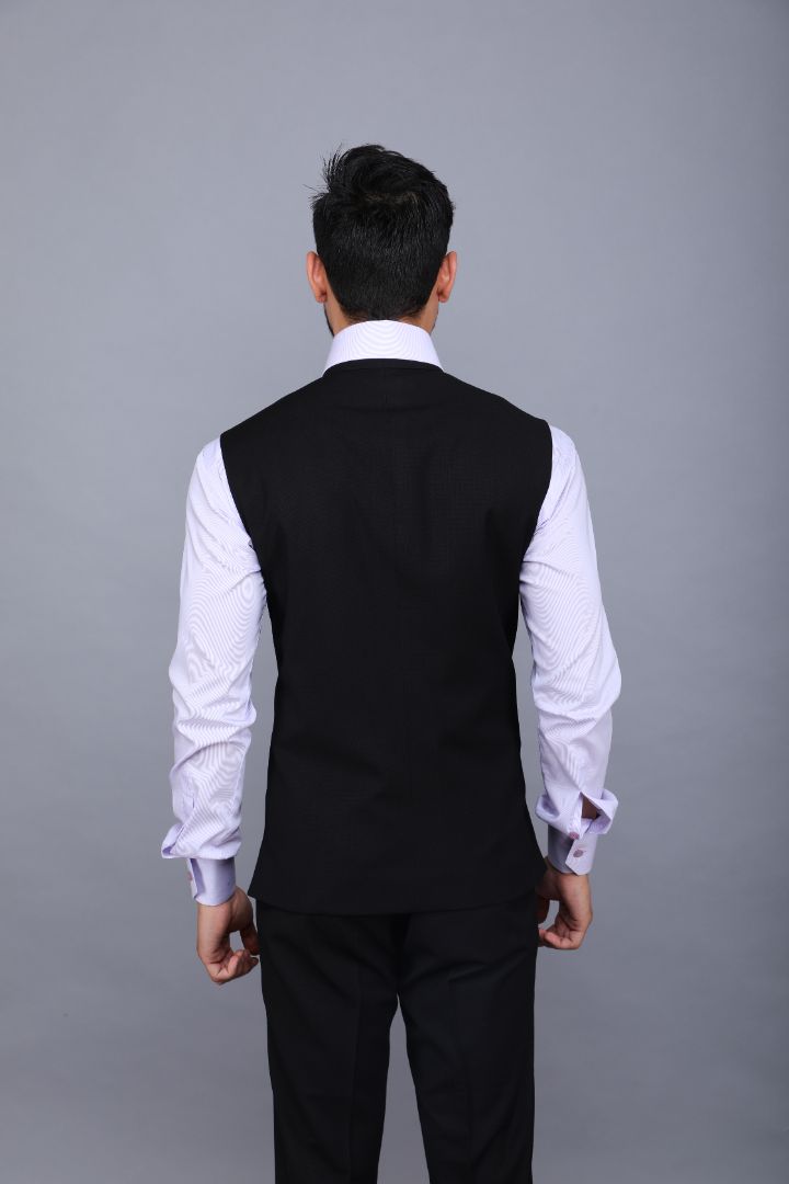 Waist Coat with Black Trouser