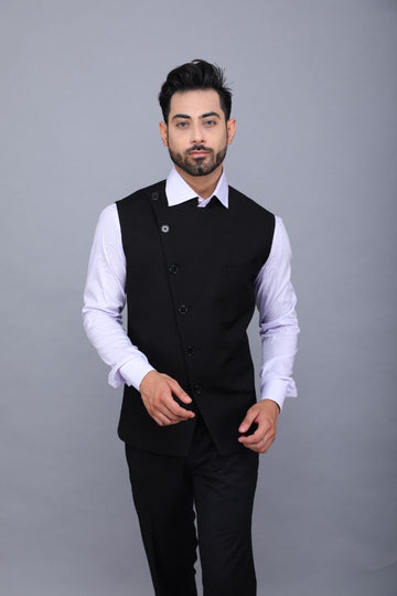 Waist Coat with Black Trouser