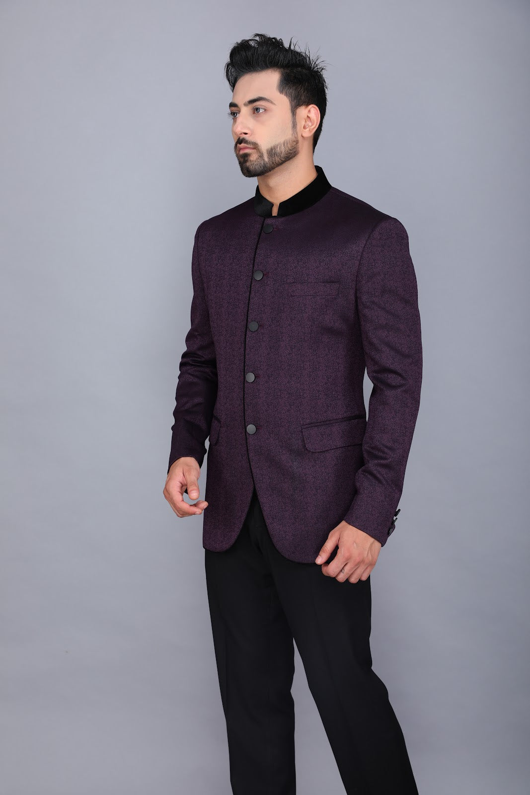 BANDHGALA SUIT WITH TROUSER