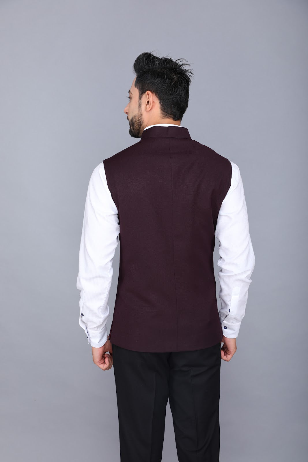 WAIST COAT WITH BLACK TROUSER